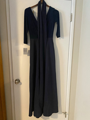 Alfred sung navy chiffon maxi - alfred,