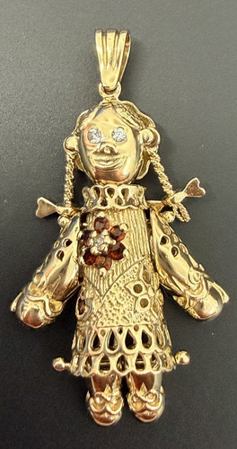 9ct 375 yellow gold garnet - yellow,