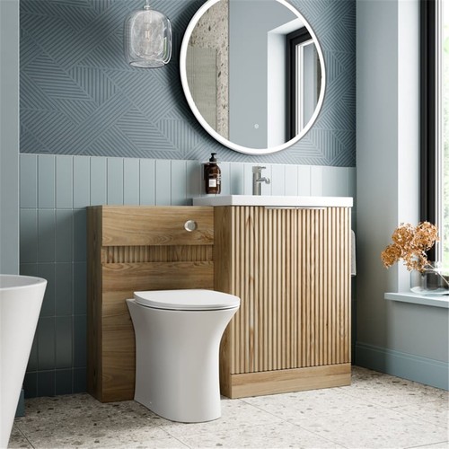 1100mm fluted wood back - 1100mm, to