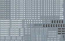 Railtec 4MM-4065 S&DJR Generic Freight Pack Decals OO Gauge