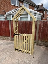 garden arch with a gate. ebay