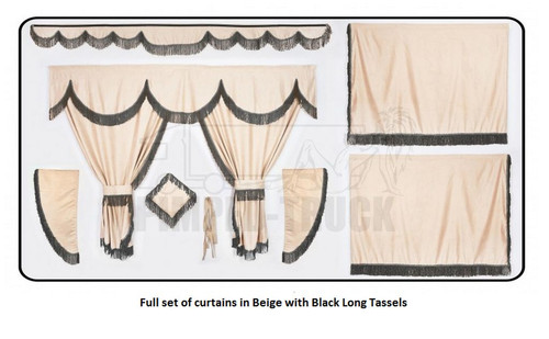 Truck curtains for man - curtains, beige