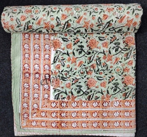 Indian kantha throw blanket - kantha,