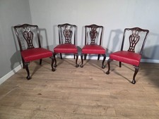 Set of 4 Antique Mahogany
