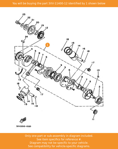 Yamaha crankshaft assy - yamaha,