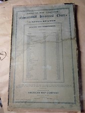 Antique Jigsaw American Map