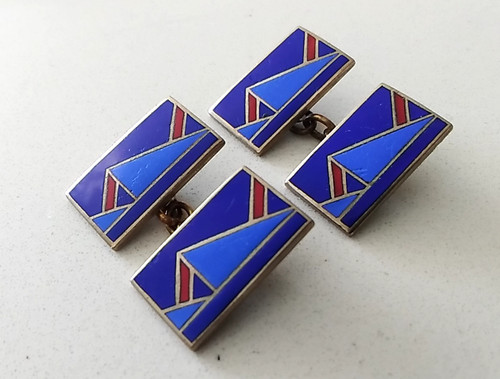 1920s art deco cufflinks - 1920s,