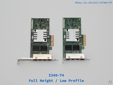 Intel I340-T4 Low Profile/Full Height Intel Quad Port ethernet card. pfsense NIC