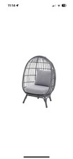 Kids Egg Chair Rattan Effect