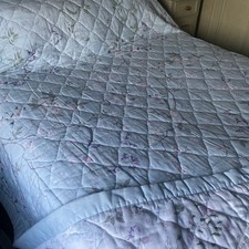 Dorma Maiya Duck Egg Blue Double Bedspread  