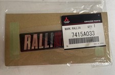 Mitsubishi Ralli Art 7415A033 RALLI ART badge Evo 4 5 6 6.5 TME OEM Genuine Part
