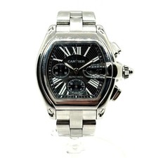 CARTIER W62020X6 Roadster Chronograph XL Automatic Watch Stainless Steel Men's S