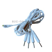 1pc 4 in1 Electrode Lead Wires Pin Connect Cables  2.35mm For TENS 7000