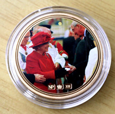 Numisproof 24ct Gold Plated Queen Elizabeth II Medallion Coin