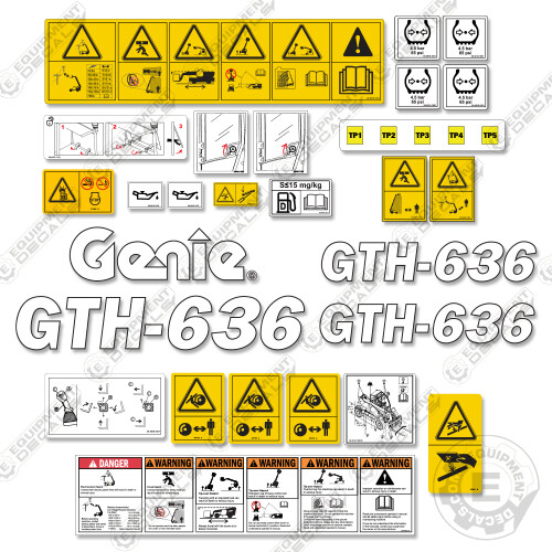 Fits genie gth - decal, kit