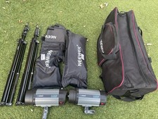 Two Neewer N-300W Studio Lights Set for Photography with Tripods