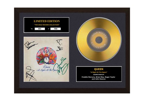 Queen signed gold - signed, disc
