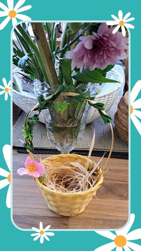 Flower girl easter wicker - flower,