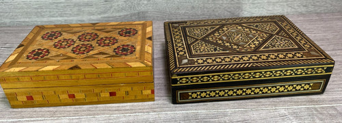 Vintage pretty wood inlay - pretty,
