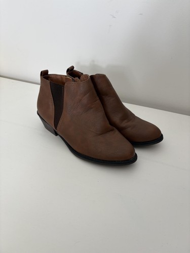Dune brown leather - brown, ankle