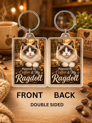 Ragdoll keyring coffee - 🐾☕ragdoll,