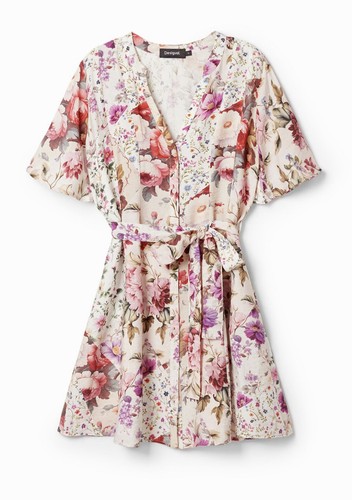 Desigual short floral dress - desigual,