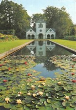 uk46328 pin mill and water lilies bodnant garden wales uk