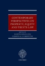 Contemporary Perspectives on Property, Equity and Trust Law, , New Book