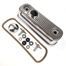 CLASSIC MINI A SERIES ENGINE POLISHED ROCKER COVER & CAP + CHROME T BARS Y3742