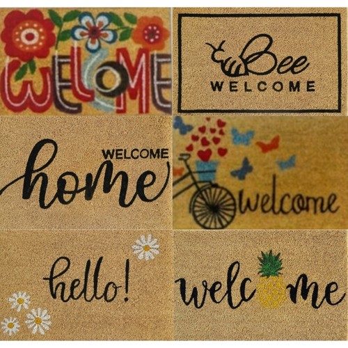 Welcome door mat doormats - welcome, non