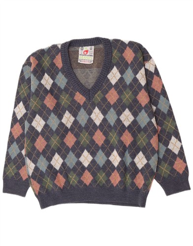 Vintage mens neck jumper - mens, v-neck