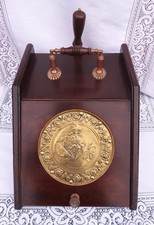 Antique Arts & Crafts Coal Scuttle Log Box Shovel Cockington Forge Torquay