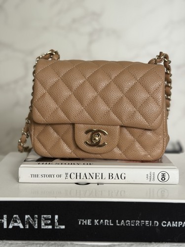 Chanel 18s dark beige caviar - dark,