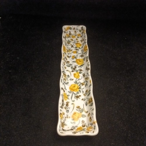 Yellow chintz spoon rest 22cm - yellow,