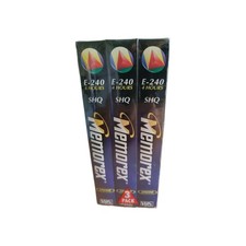 Memorex E-240 VHS Tapes 3 Pack