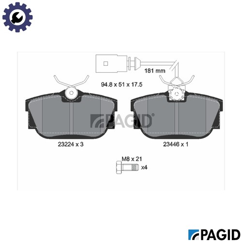 Brake pad set disc - brake,