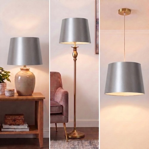 Empire silk drum - silk, lampshade