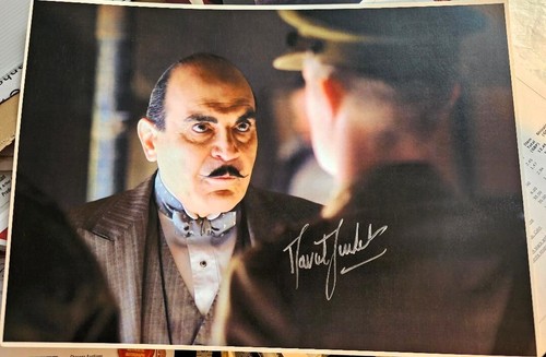 David suchet signed - suchet, 16x12