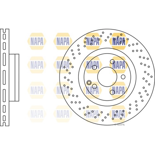 Brake discs vented grooved - brake,