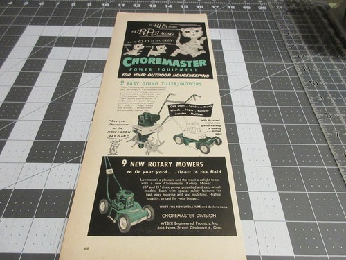 1956 choremaster division lawn - division,
