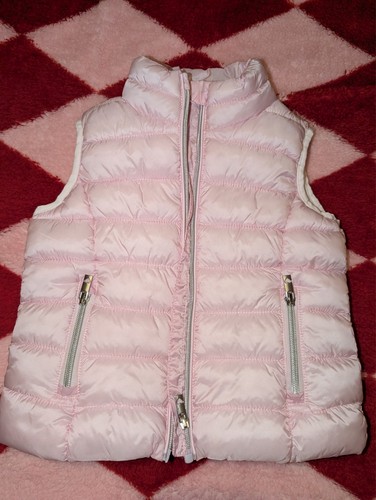 Pink rose hooded puffer gilet