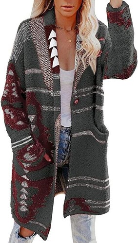 Long sleeve open front - sleeve,