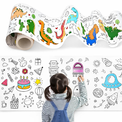 Sticky coloring paper roll for - sticky,