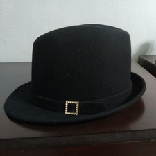 Black Trilby Hat for Women -