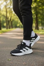 Adidas Black White Galaxy 7 Running Shoes Trainers 8