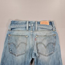 Levis 511 Mens Jeans Blue W33 L34 Slim Fit Tapered Leg Cinch Back Denim