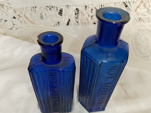 Two victorian cobalt - two, blue