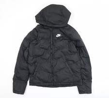 Nike Boys Black Hooded Puffer