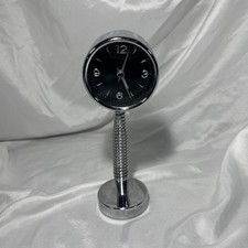 Novelty Spring Desk Clock 21.5cm Tested & Working Alarm Function Retro Style