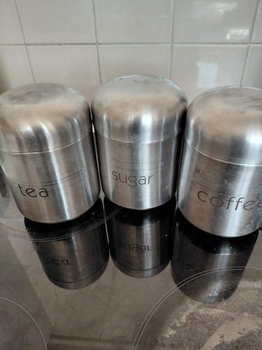 Coffee tea and sugar canister - coffee,,